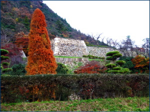 鳥取城の本丸石垣写真